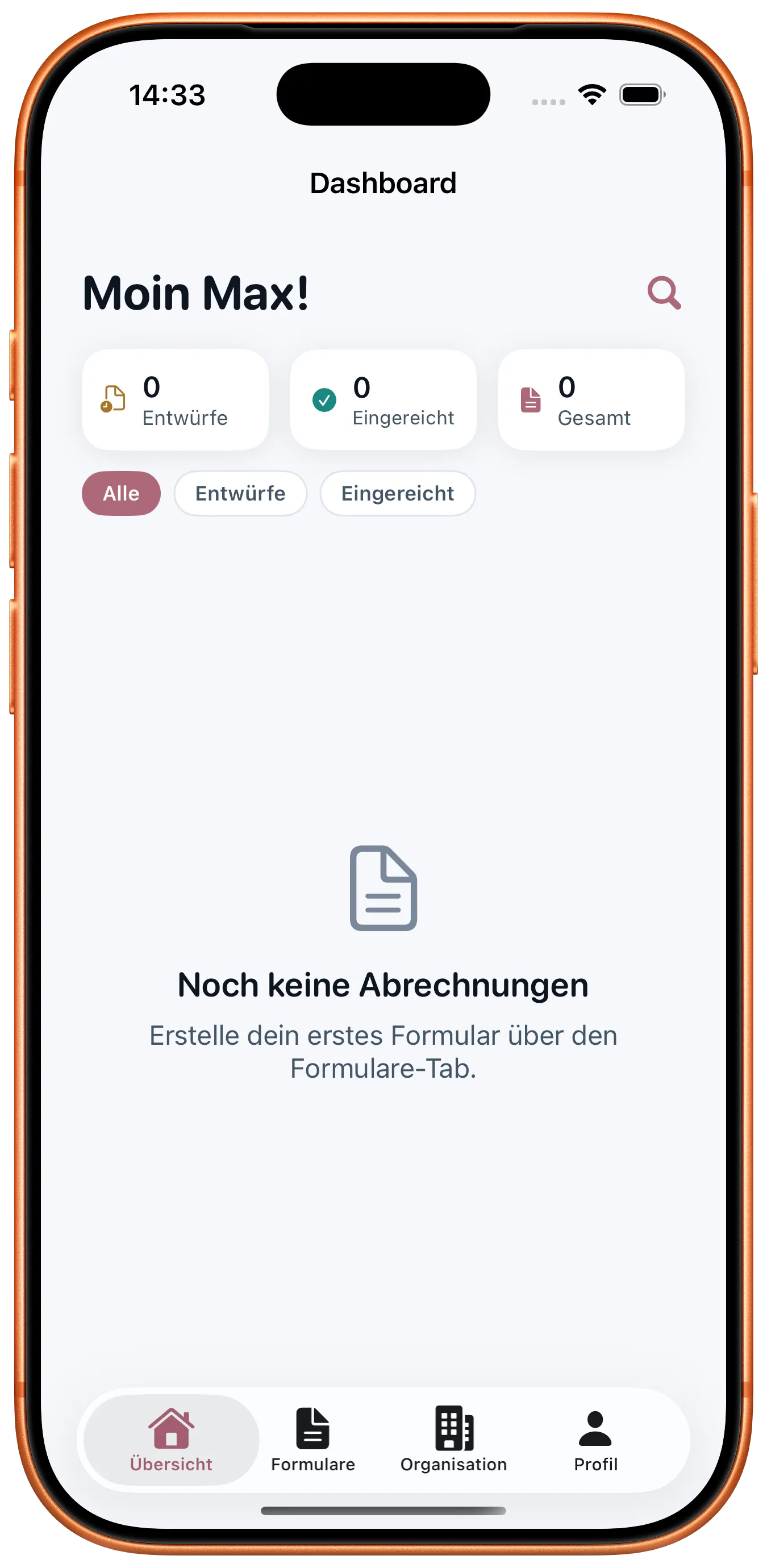 PerDiem App Mockup